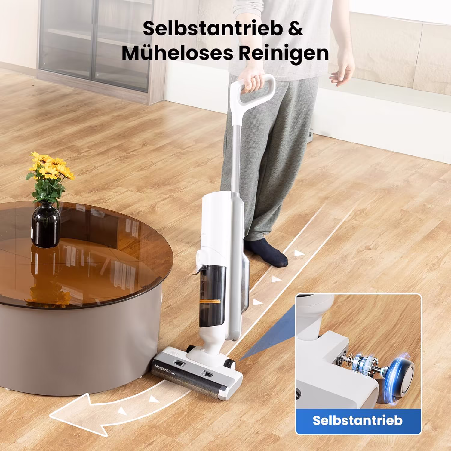 Proscenic F10 Pro — 3-in-1 Nassreiniger mit Selbstreinigung — 7/8