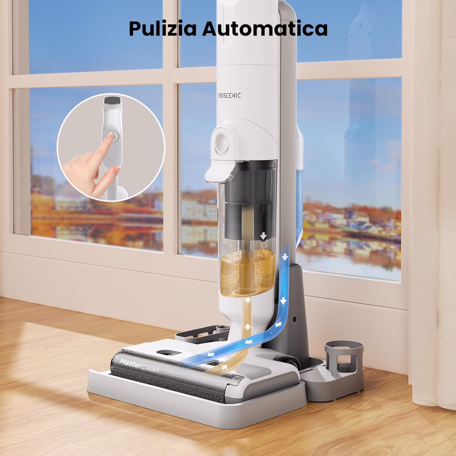Proscenic F10 Pro — lavapavimenti 3-in-1 con autopulizia — 6/8