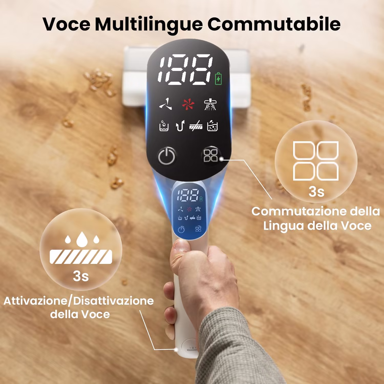 Proscenic F10 Pro — lavapavimenti 3-in-1 con autopulizia — 8/8