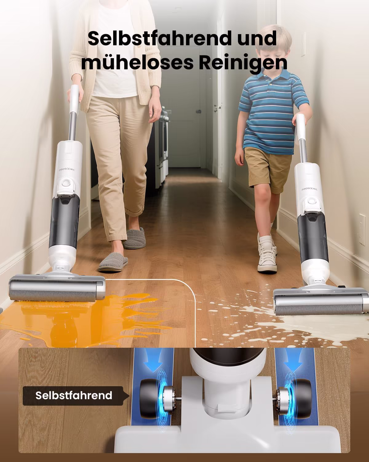 Proscenic F10 Ultra — Premium-Nassreiniger 18.000 Pa mit Smart-Sensor — 5/8