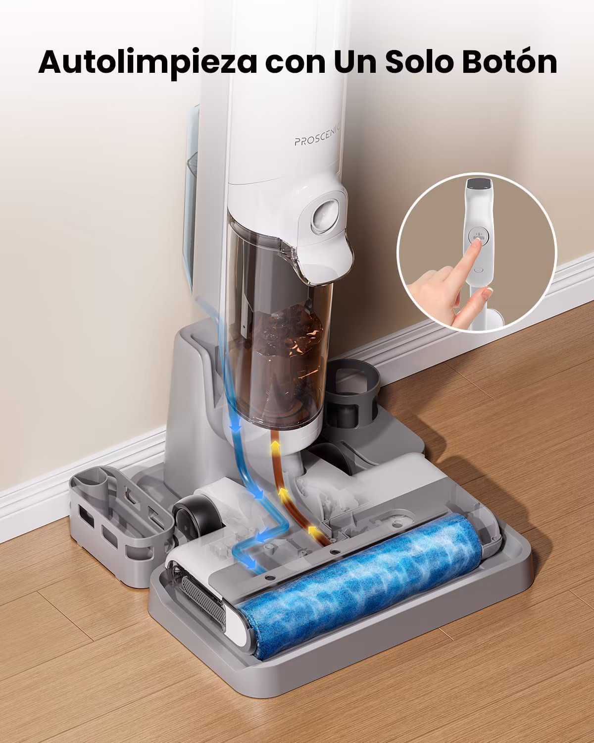 Proscenic F10 Ultra — aspiradora fregona premium 18.000 Pa con sensor inteligente — 5/9