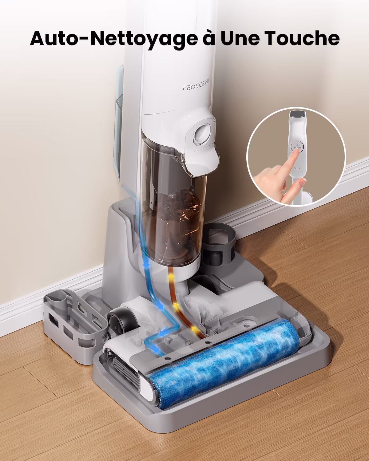 Proscenic F10 Ultra — aspirateur laveur premium 18 000 Pa avec capteur intelligent — 5/9