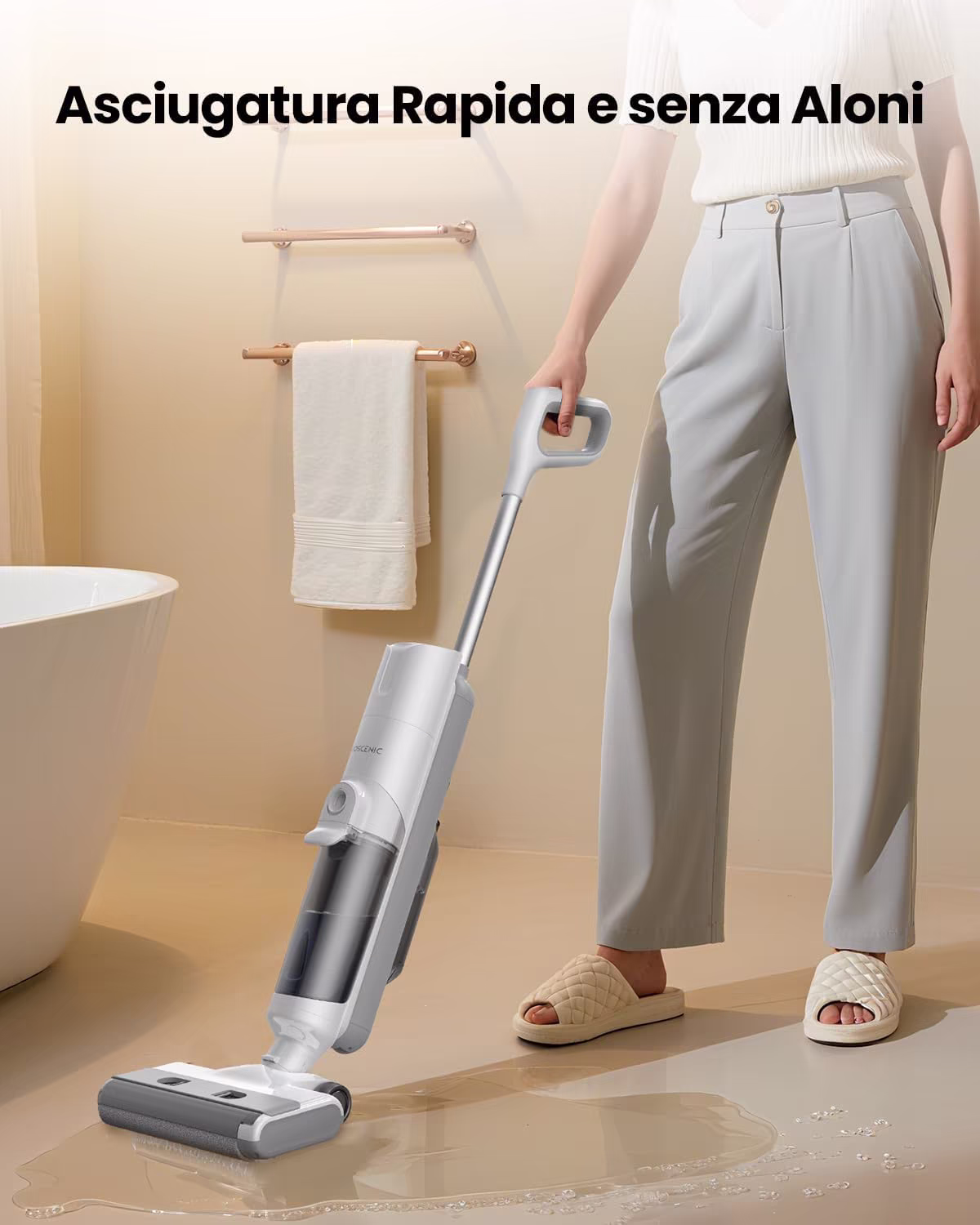 Proscenic F10 Ultra — lavapavimenti premium 18.000 Pa con sensore intelligente — 8/9