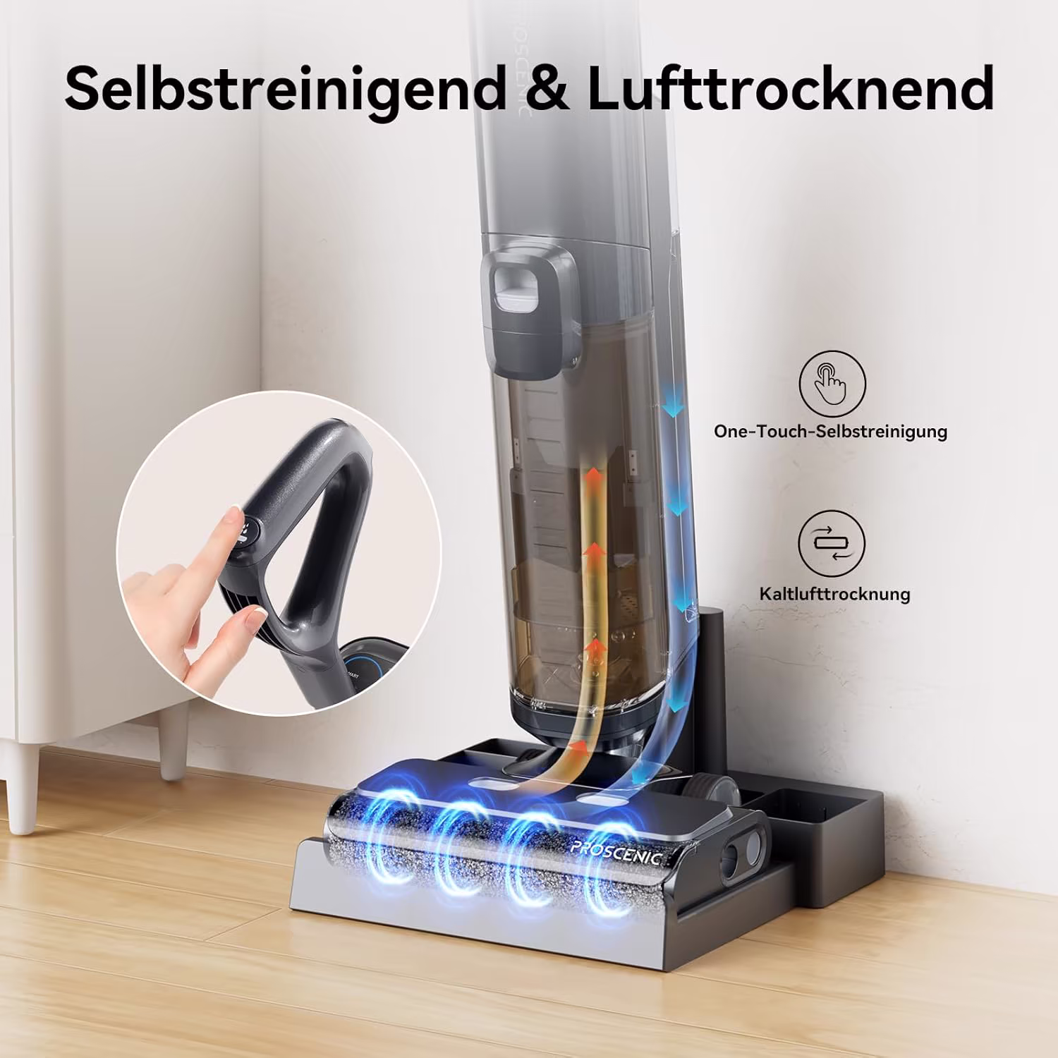 Proscenic F20A WashVac — 3-in-1 Nassreiniger mit Kantenreinigung — 5/6