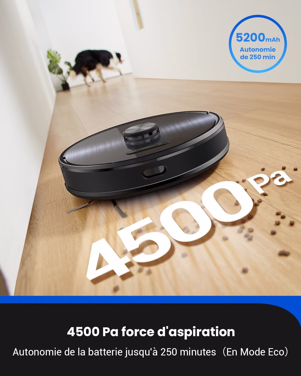 Proscenic M9 — aspirateur robot LiDAR avec auto-vidage et lavage vibrant — 2/6