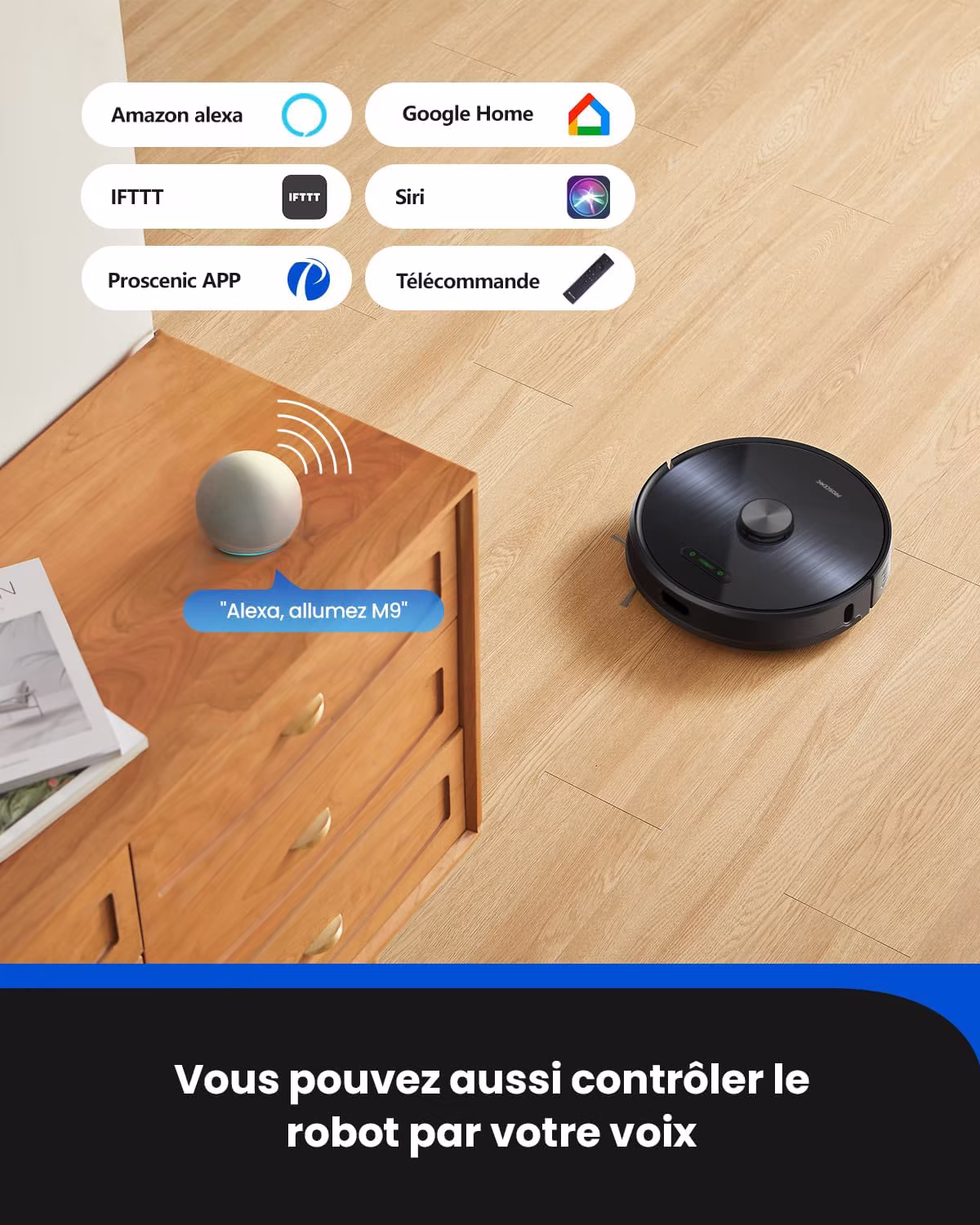 Proscenic M9 — aspirateur robot LiDAR avec auto-vidage et lavage vibrant — 6/6