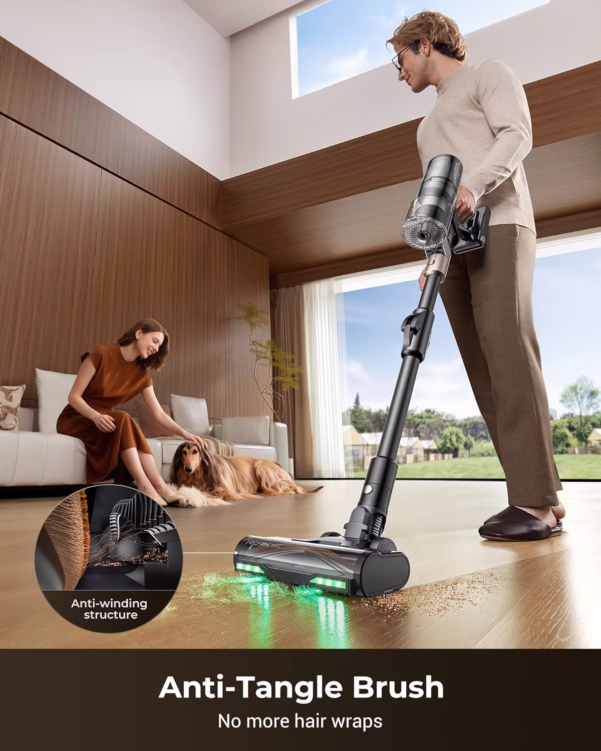 Proscenic P20 — most powerful 70 kPa cordless vacuum with green laser — 7/11