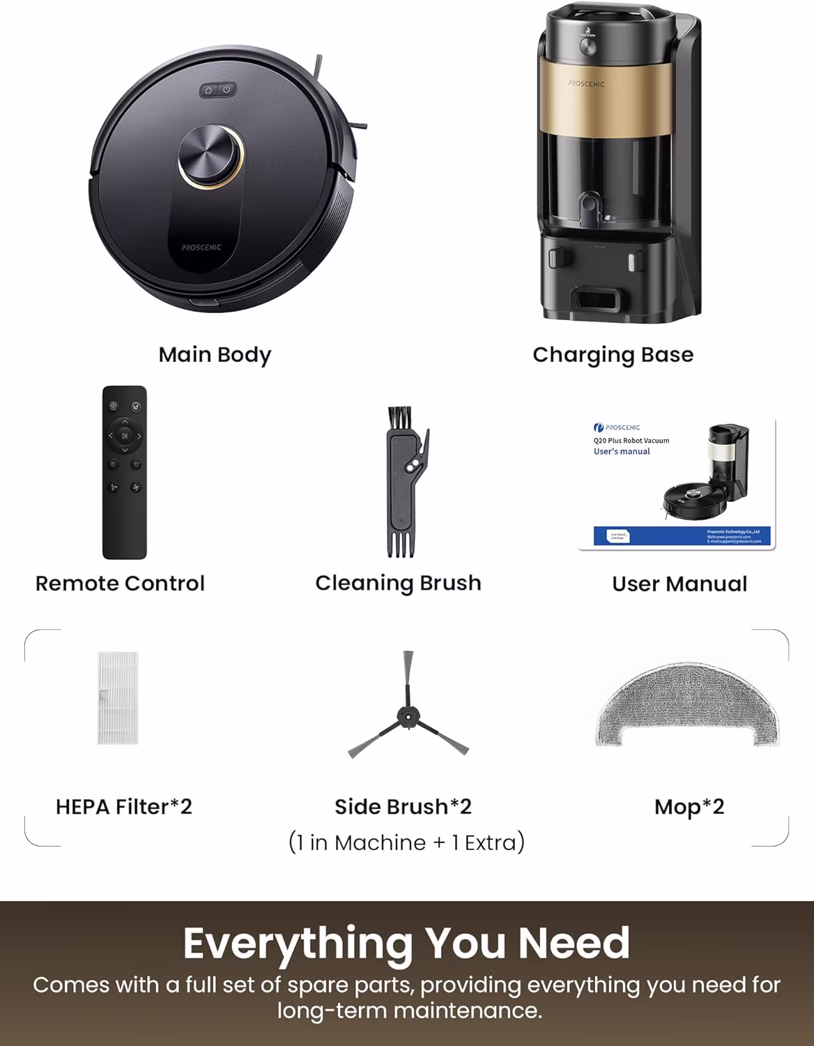 Proscenic Q20 Plus — flagship LiDAR robot vacuum with all-in-one station — 11/11