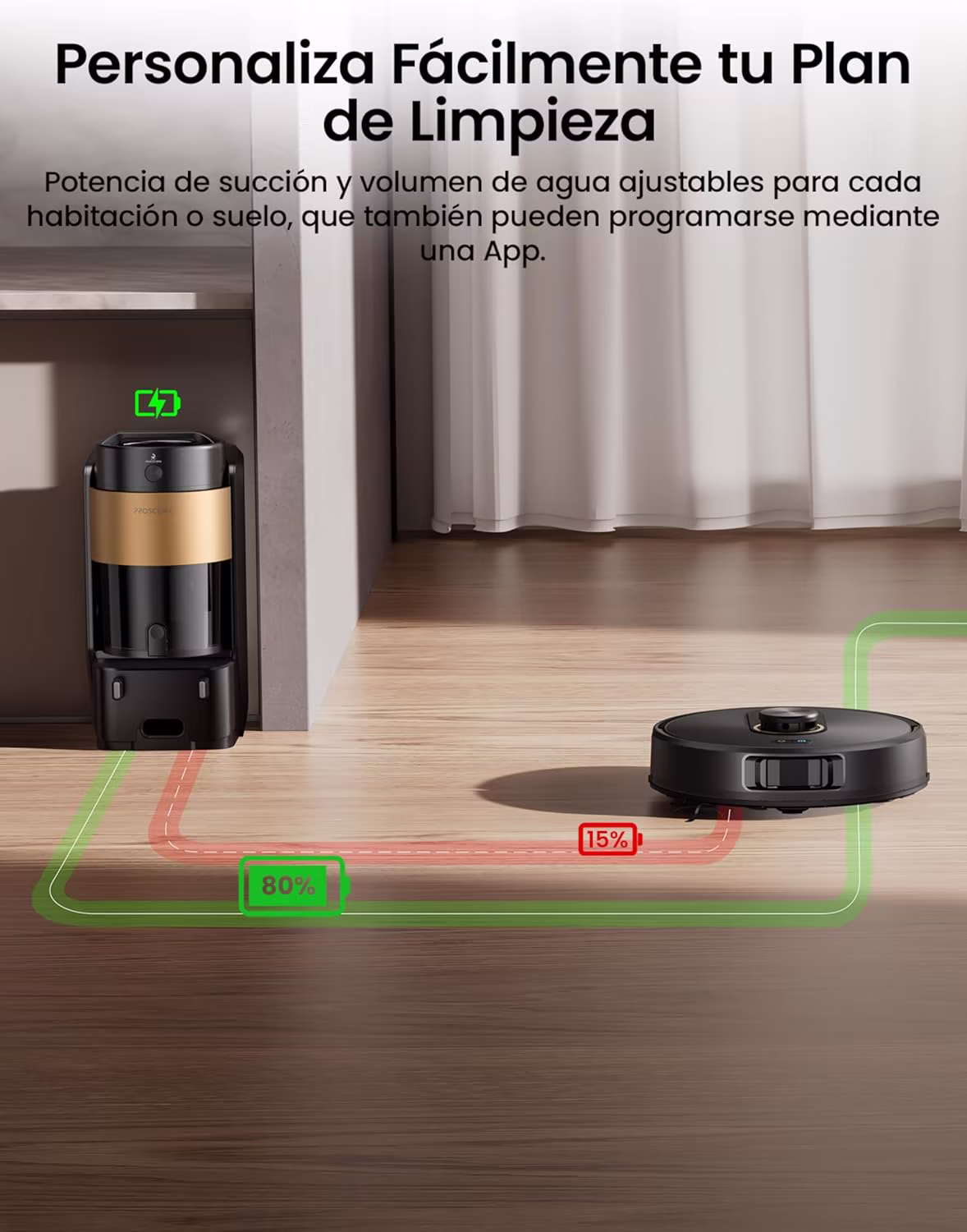 Proscenic Q20 Plus — robot aspirador flagship LiDAR con estación todo-en-uno — 10/11