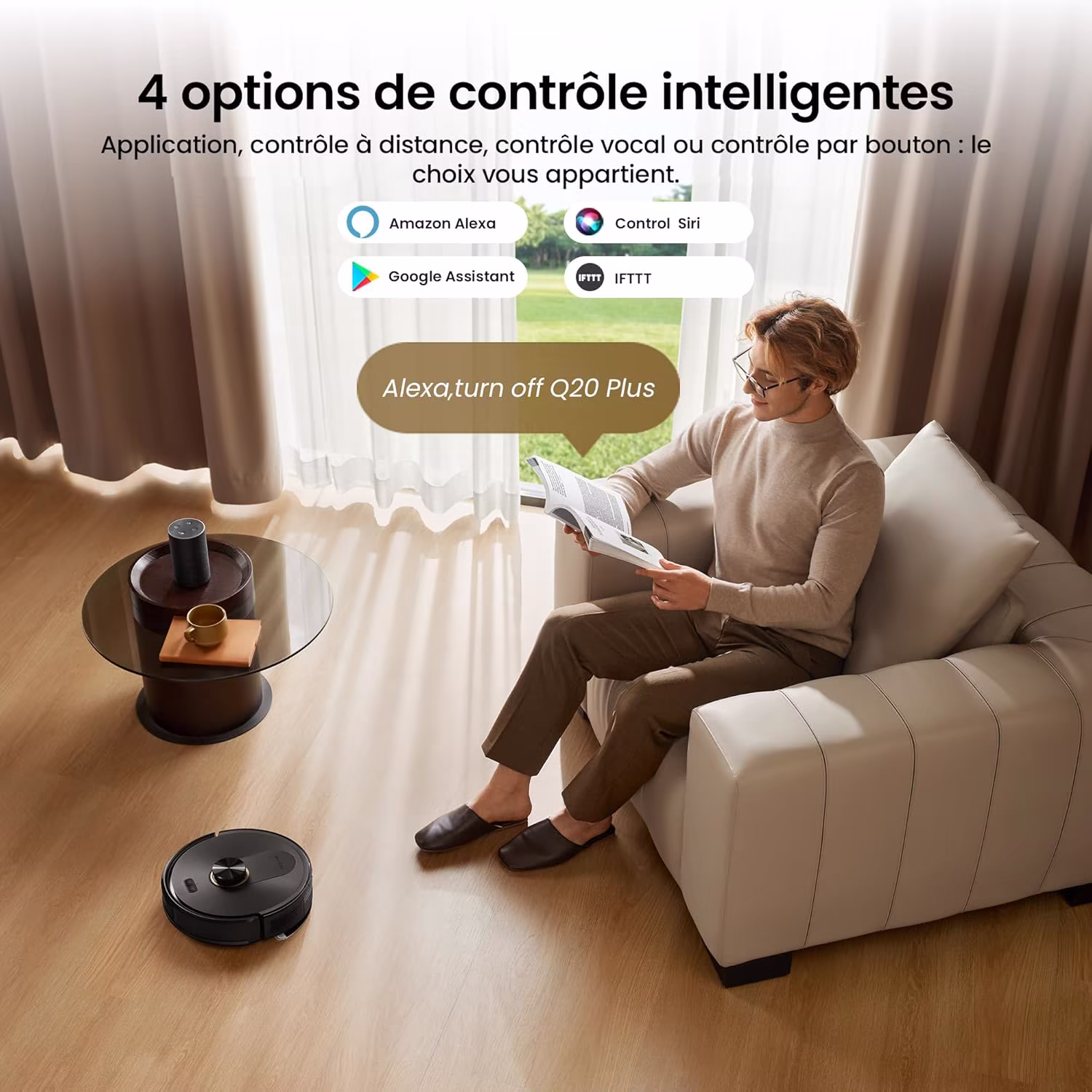 Proscenic Q20 Plus — aspirateur robot flagship LiDAR avec station tout-en-un — 8/13