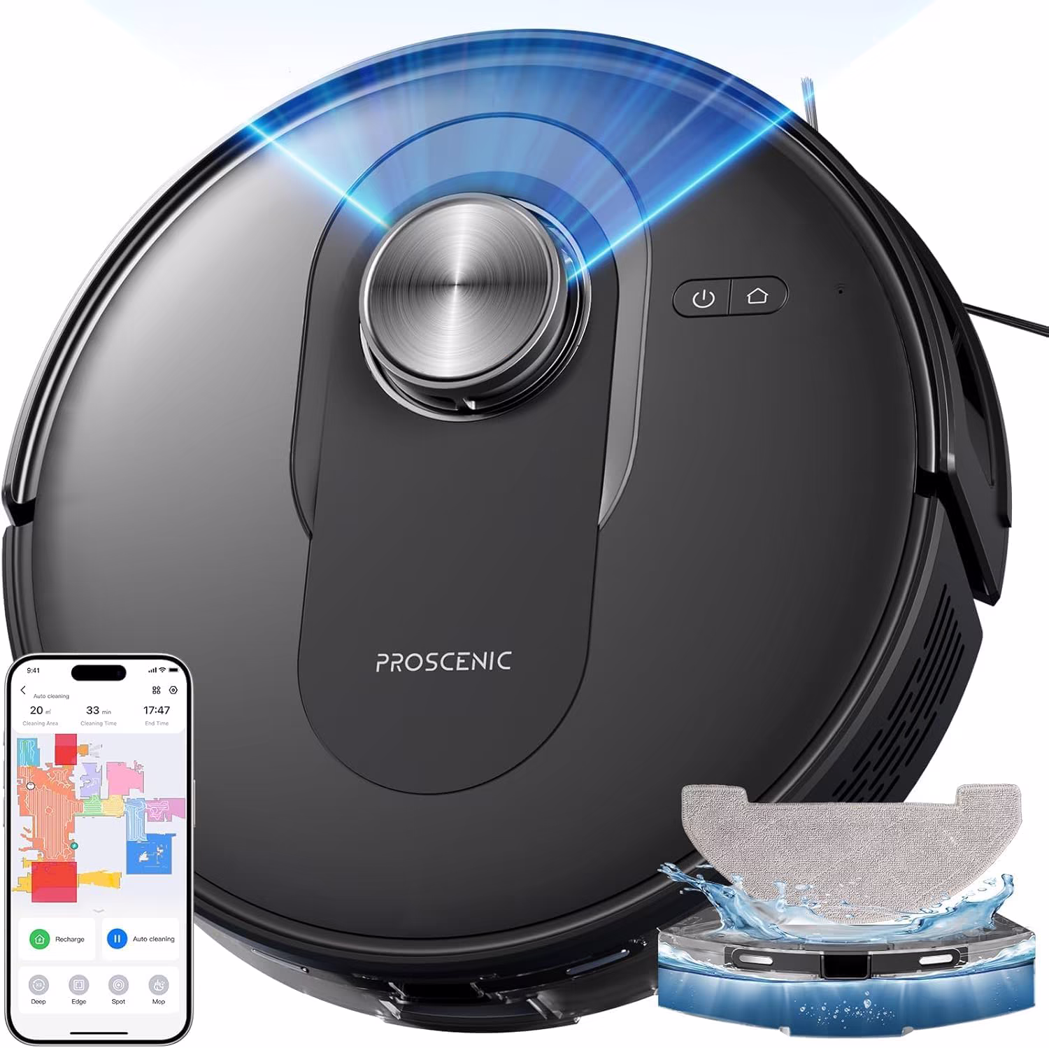 Proscenic Q8 Max — LiDAR robot vacuum 8,000 Pa with 3 L self-emptying base — 10/10
